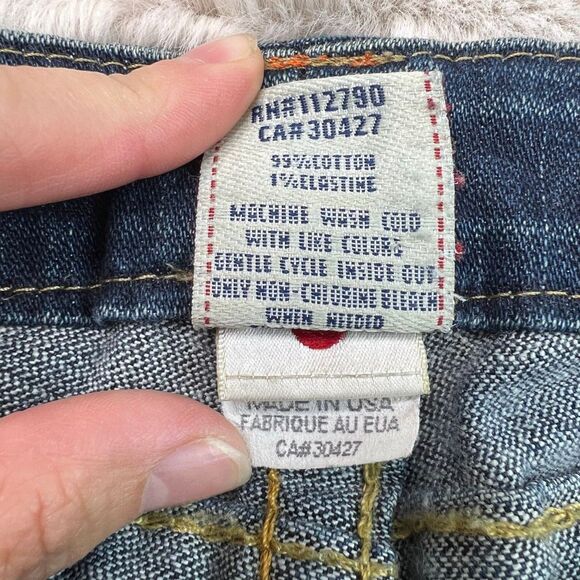 True Religion Womens 26x30 Julie Skinny Jeans Denim Stretch Made in USA Low Rise - Picture 4 of 10